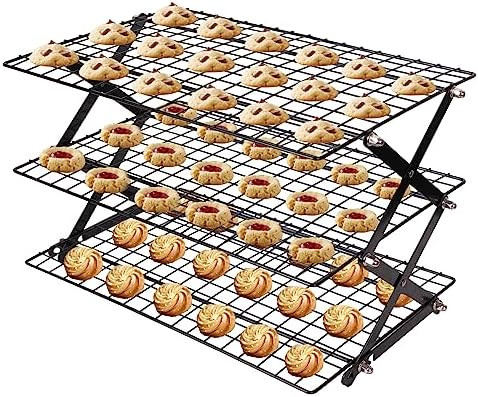 ShellKingdom 3 Tier Collapsible Cooling Rack, Outdoor Camping Picnic Shelf, Wire Cooling Rack for... | Amazon (US)