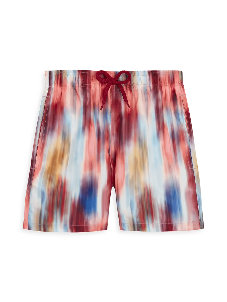 Little Boy's & Boy's Ikat Flowers Swim Trunks | Saks Fifth Avenue