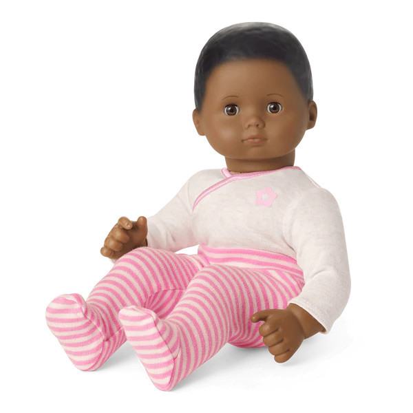 Bitty Baby® Doll #1 with black hair in Pretty Pink | American Girl