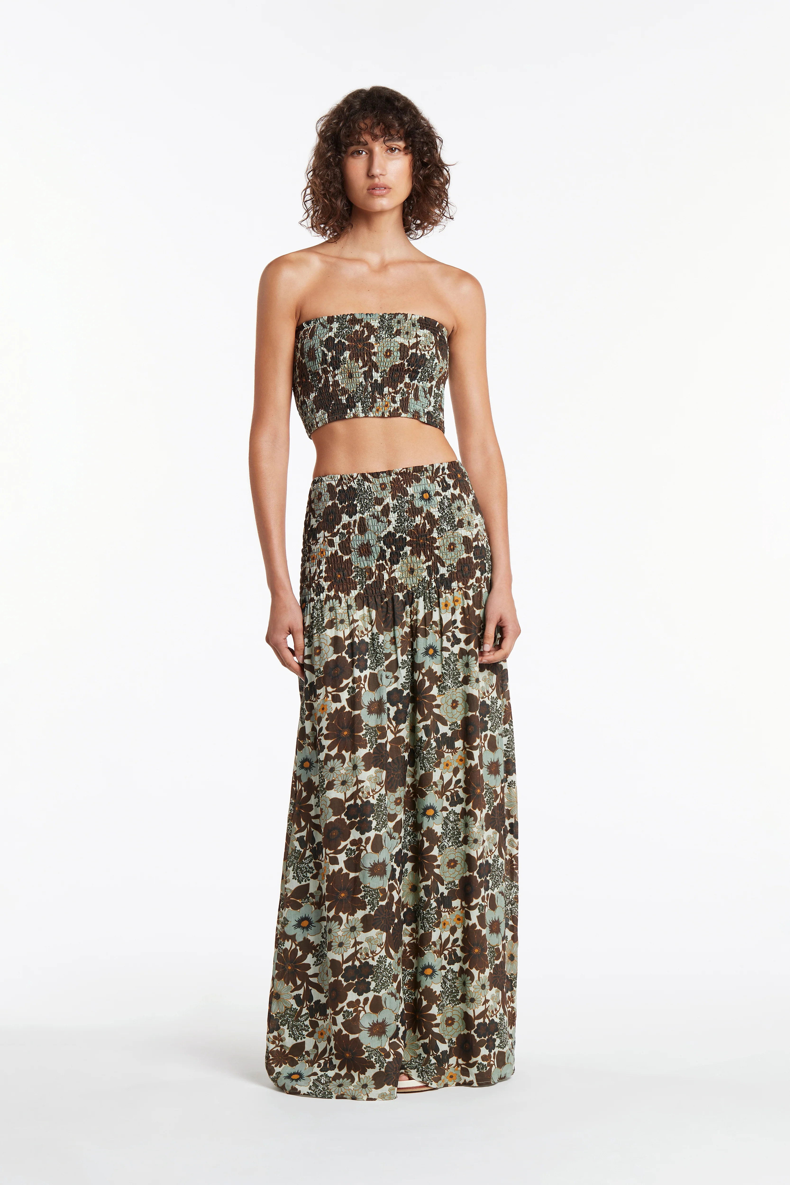 CONSTANTINE RUCHED MAXI SKIRT | SIR The Label 
