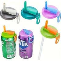 Reusable Soft Drink Can Lid. Soda Drink Can Lid Can Be Used for Beverages, Juices, and Soft Drinks, and Comes with A Straw | AliExpress (US)