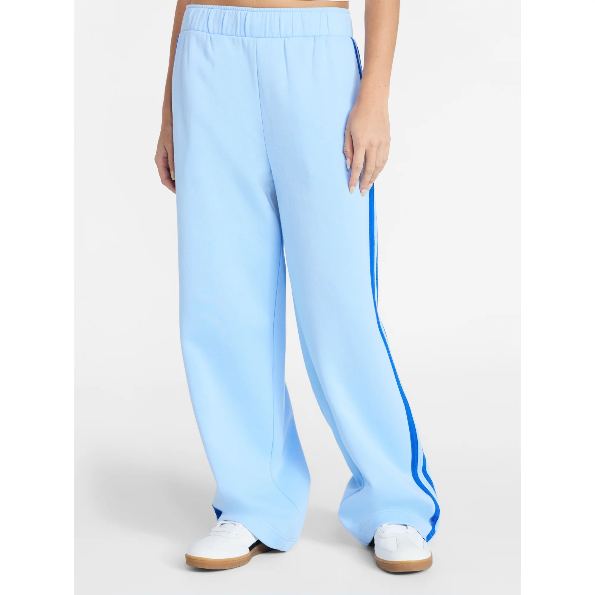 No Boundaries Striped Fleece Pants, 30.5'' Inseam, Women's XXS-XXL | Walmart (US)
