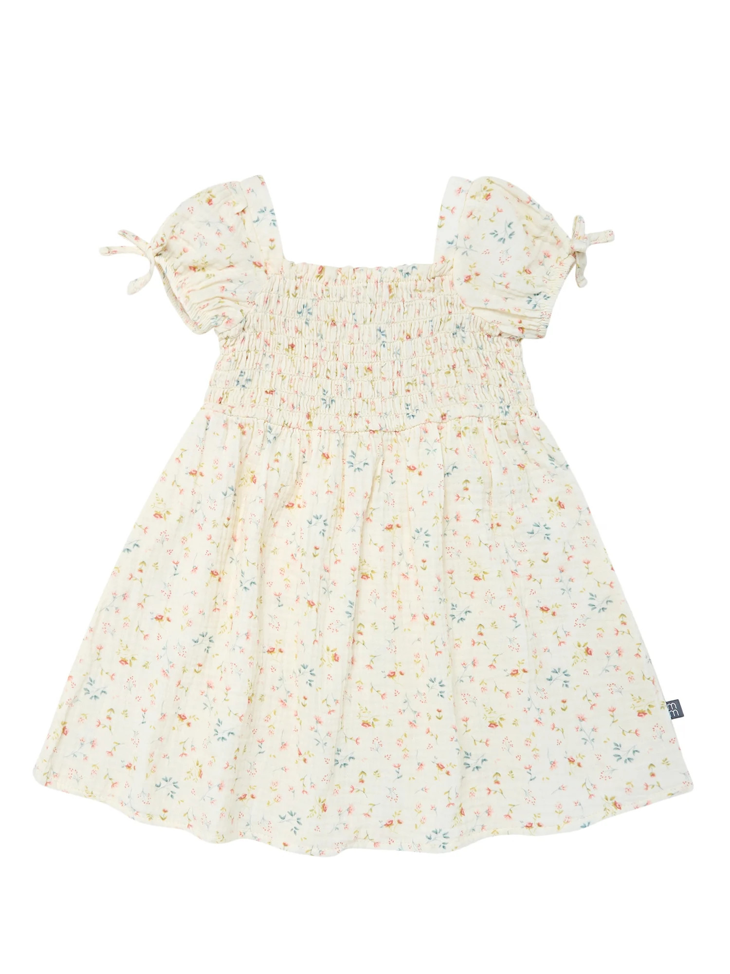 Modern Moments by Gerber Toddler Girl Smocked Dress with Bows, Sizes 12M-5T | Walmart (US)