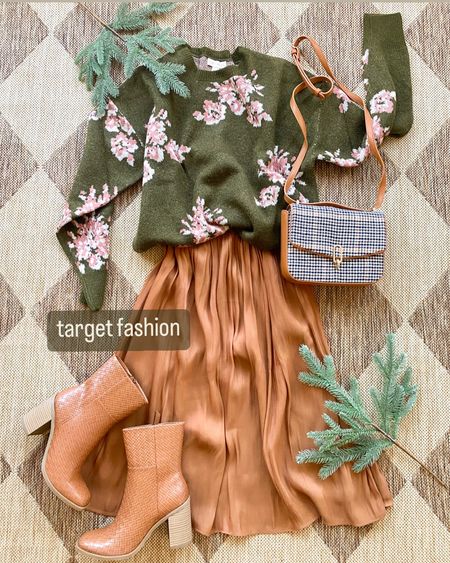 Target fashion. Christmas outfit. Midi skirt. Boots. Sweater. Target outfit.

#LTKGiftGuide #LTKHoliday #LTKCyberweek