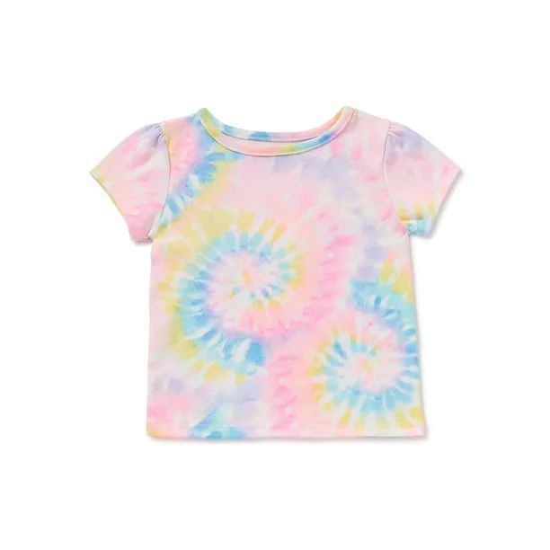 Garanimals Baby Girls' Tie Dye Short Sleeve Tee | Walmart (US)