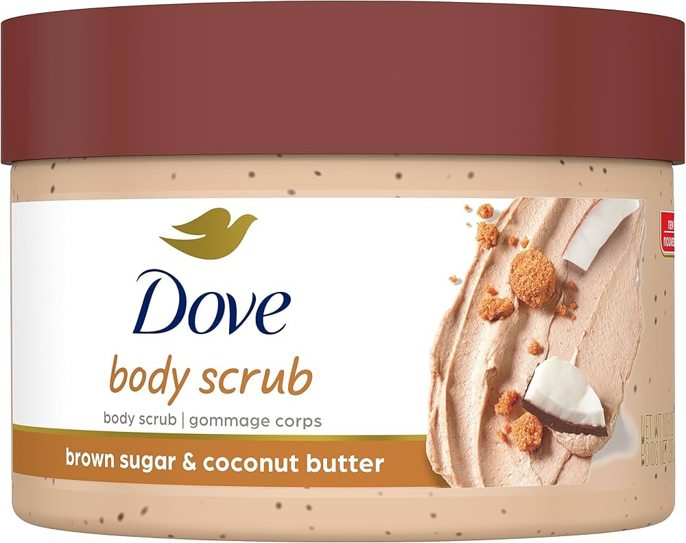 Dove Scrub Brown Sugar & Coconut Butter For Silky Smooth Skin Body Scrub Exfoliates & Restores Sk... | Amazon (US)