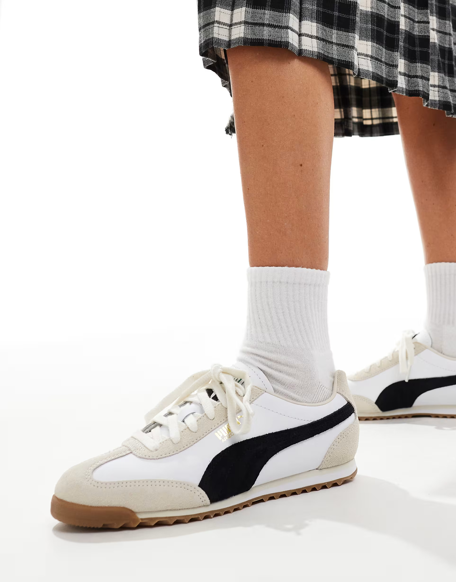 Puma Arizona trainers in white and black | ASOS (Global)