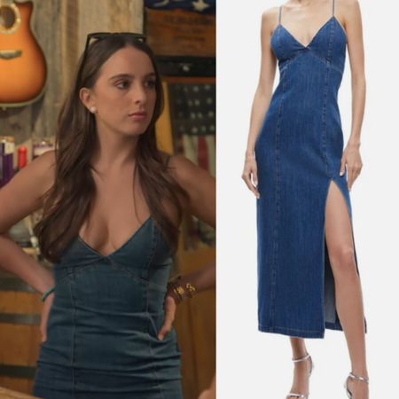Alexia Umansky’s Denim Slit Dress on Buying Beverly Hills Season 2 Episode 9