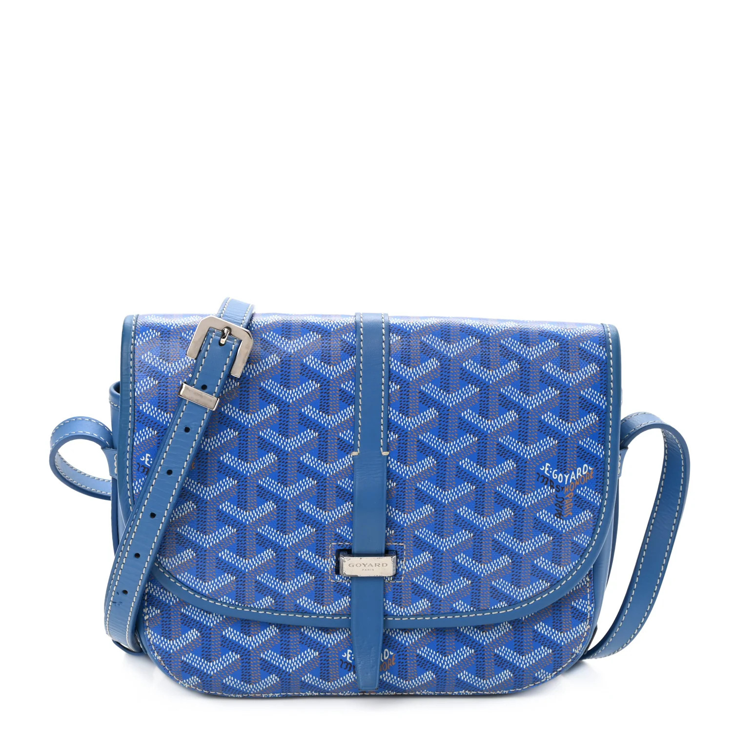 GOYARD Goyardine Belvedere II PM Messenger Bag Sky Blue | FASHIONPHILE (US)