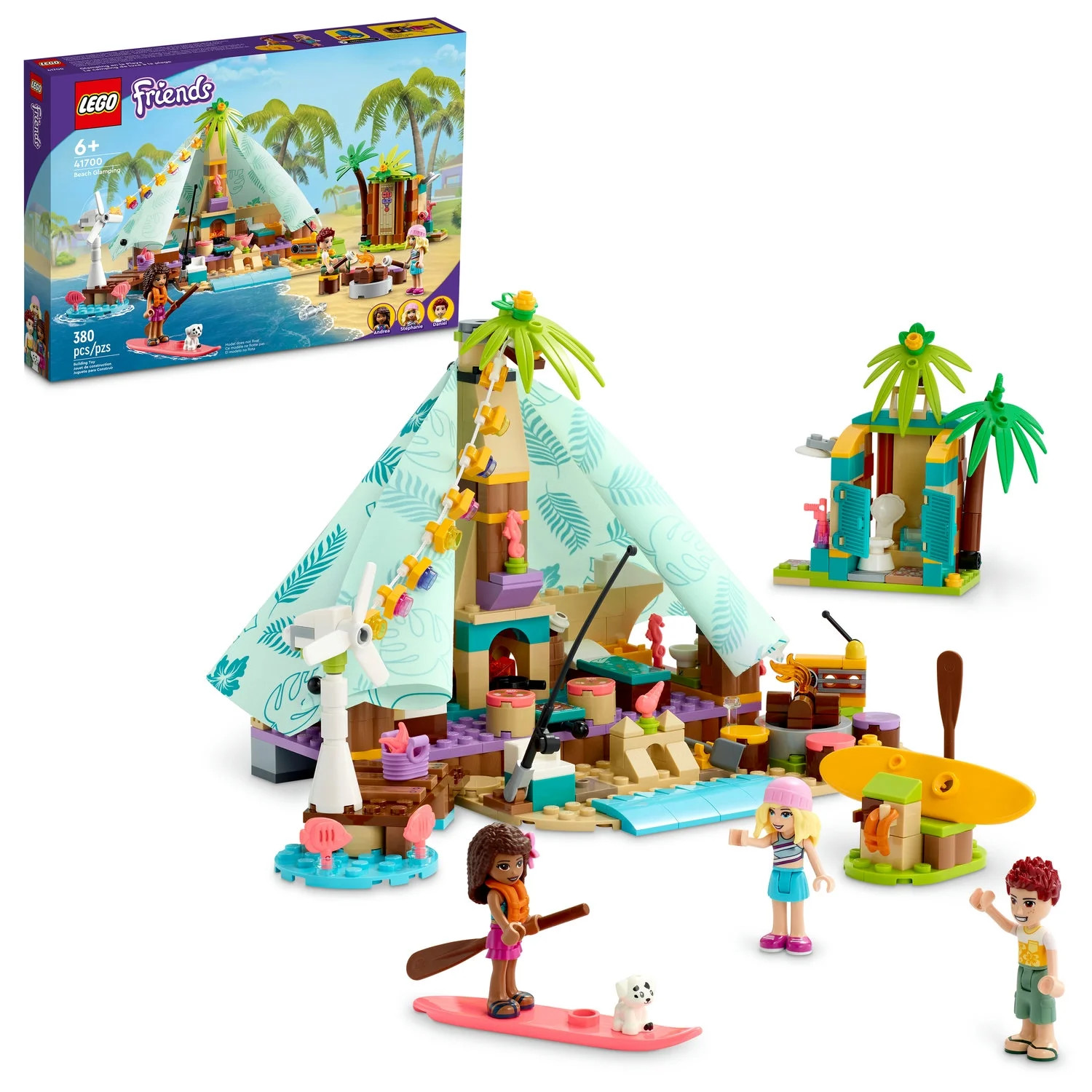 LEGO Friends Beach Glamping 41700 Building Kit; Creative Gift for Kids Aged 6 and up Who Love Nat... | Walmart (US)