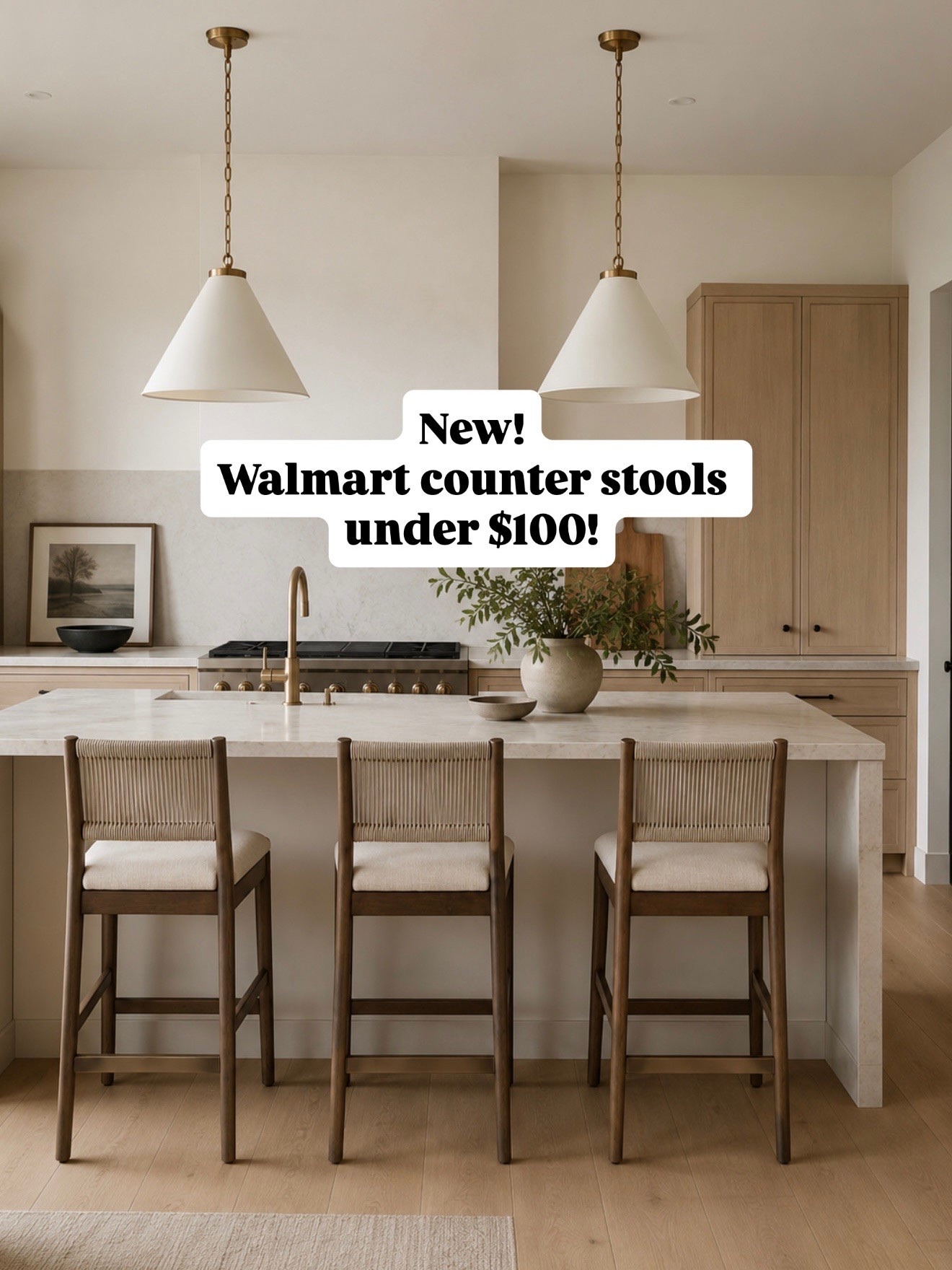 Walmart just dropped these new counter stools! They look designer but under $100 per stool 😍

#LTKHome