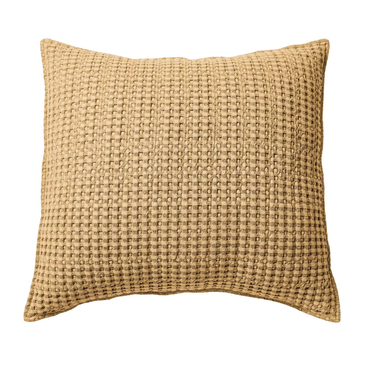 Mills Waffle Ochre Square Pillow- Levtex Home | Target