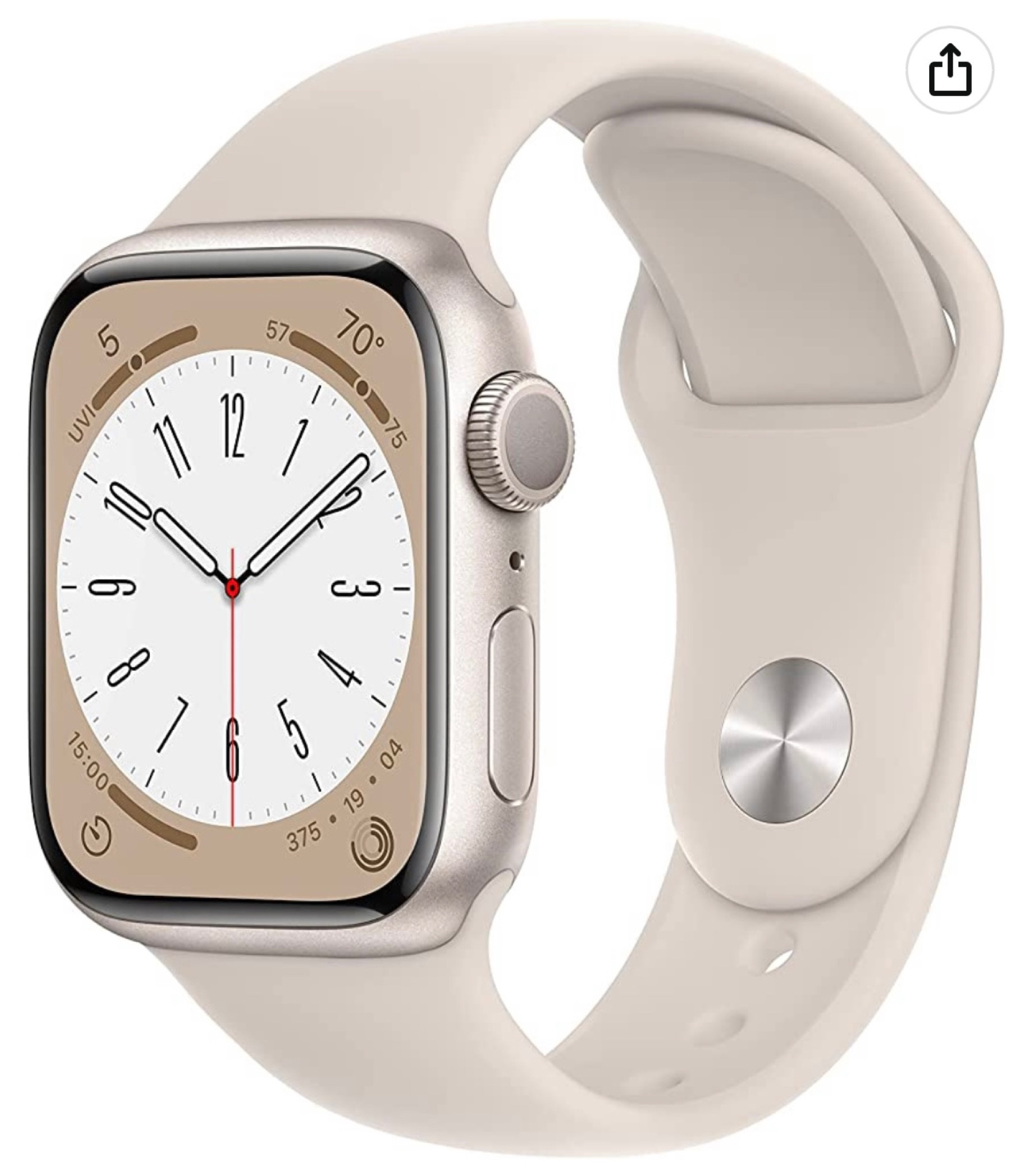 Apple Watch Series 8 [GPS 41mm] Smart Watch w/Starlight Aluminum Case with Starlight Sport Band - S/M. Fitness Tracker, Blood Oxygen & ECG Apps, Always-On Retina Display, Water Resistant

#LTKFind #LTKxPrimeDay #LTKsalealert