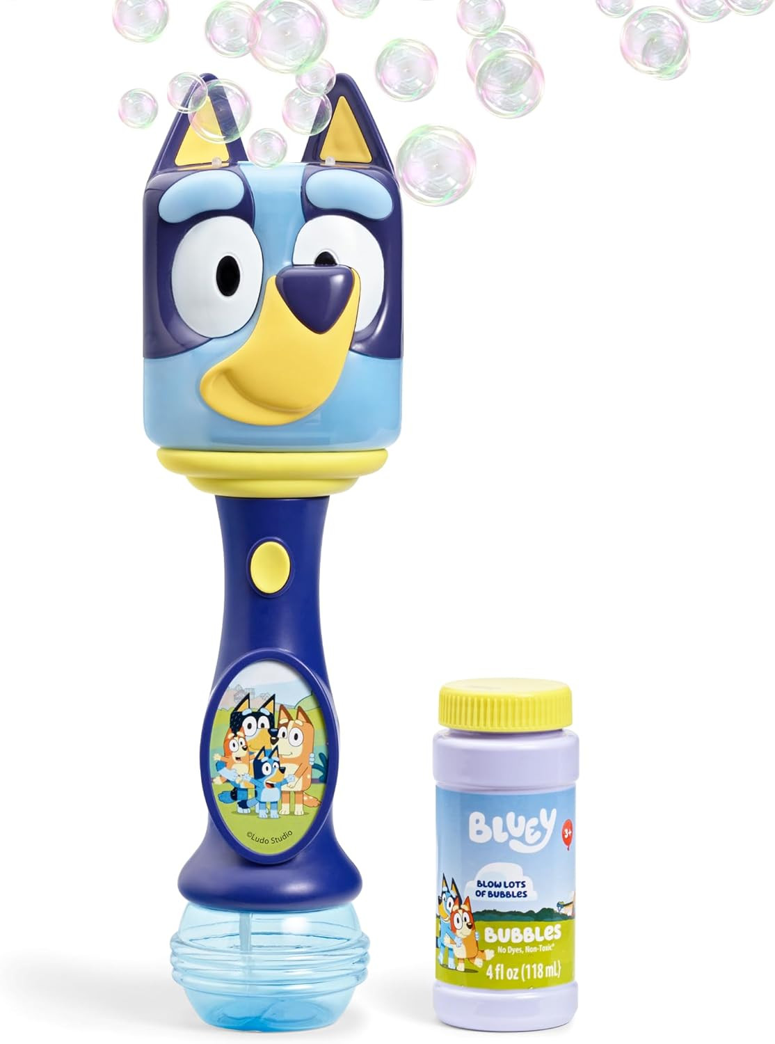 Little Kids BLUEY Light and Sound Musical Bubble Wand, Includes Bubble Solution | Amazon (US)