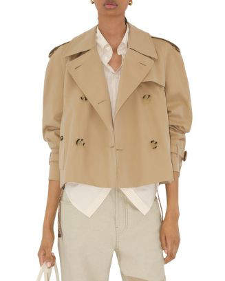Haltye Cropped Gabardine Trench Jacket | Bloomingdale's (US)