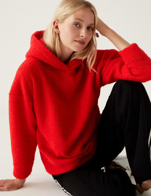 Borg Longline Hoodie | Marks & Spencer (UK)