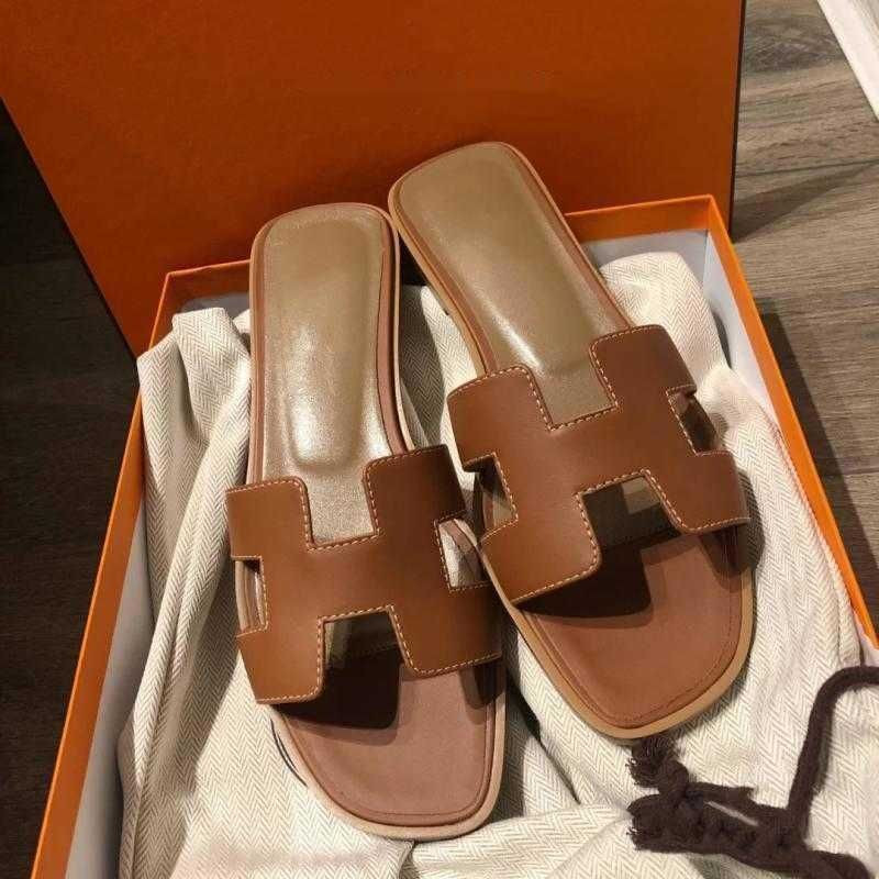 Oran Sandal 2023 Girl Designer Sandals Women's Summer Outwear Online Leisure Beach Leather Flat B... | DHGate