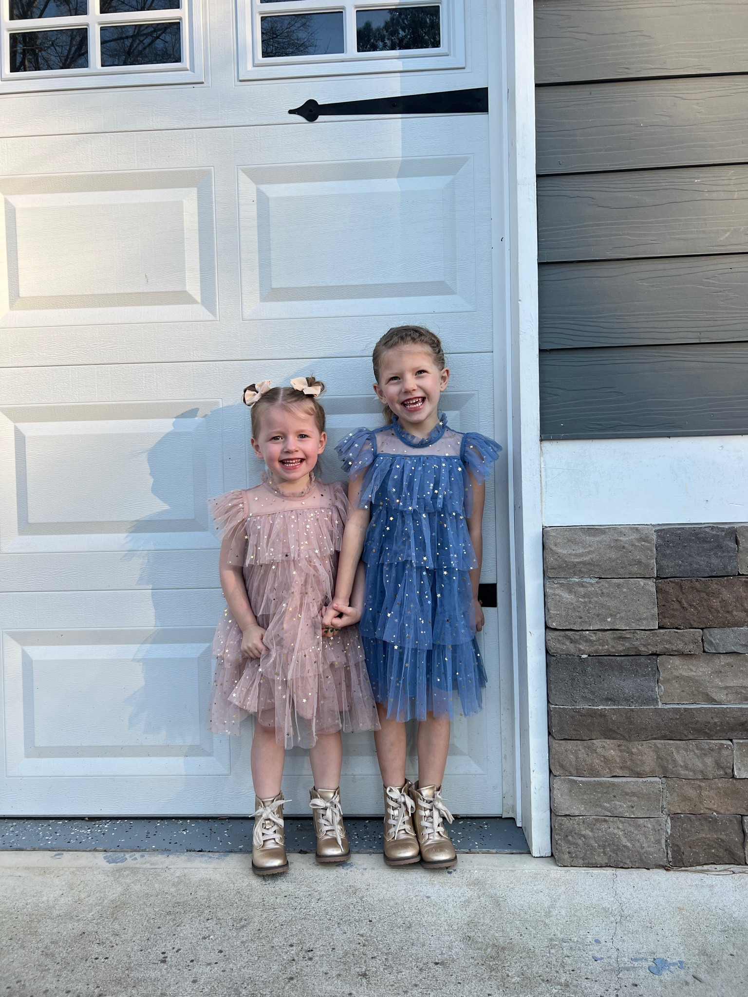 Liv & Rosie’s rehearsal dinner dresses 🫶🏼 
TTS & so cute. Under $30 prime 
Flower girl rehearsal dinner dress little girl wedding dress amazon dress rule ruffles gold stars glitter birthday dress photo shoot dress 

#LTKunder50 #LTKwedding #LTKkids
