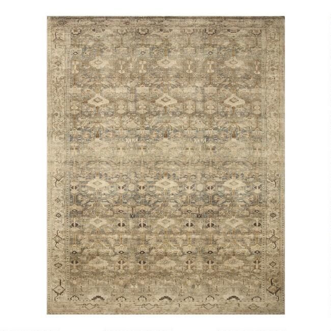 Tan Persian Style Camila Area Rug | World Market