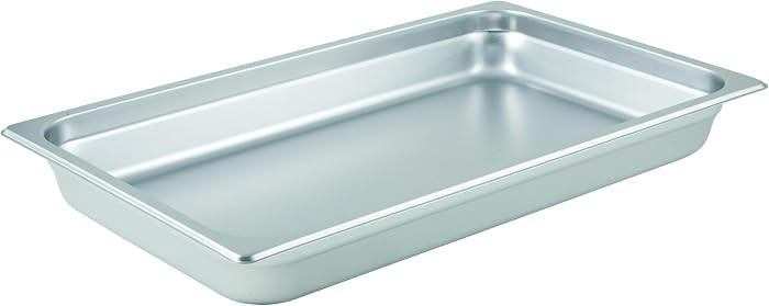 Winco 2 1/2-Inch Anti-Jamming Steam Pan, Full, 24-Gauge | Amazon (US)
