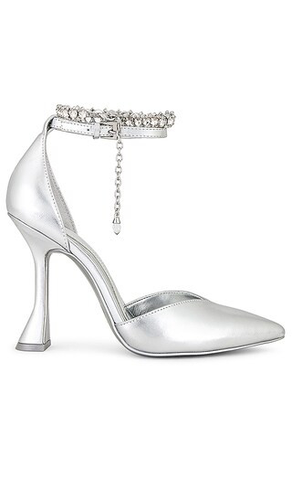 JLO Jennifer Lopez x REVOLVE Madison Heels in Metallic Silver. - size 7 (also in 10, 6.5, 7.5, 8, 8.5, 9, 9.5) | Revolve Clothing (Global)
