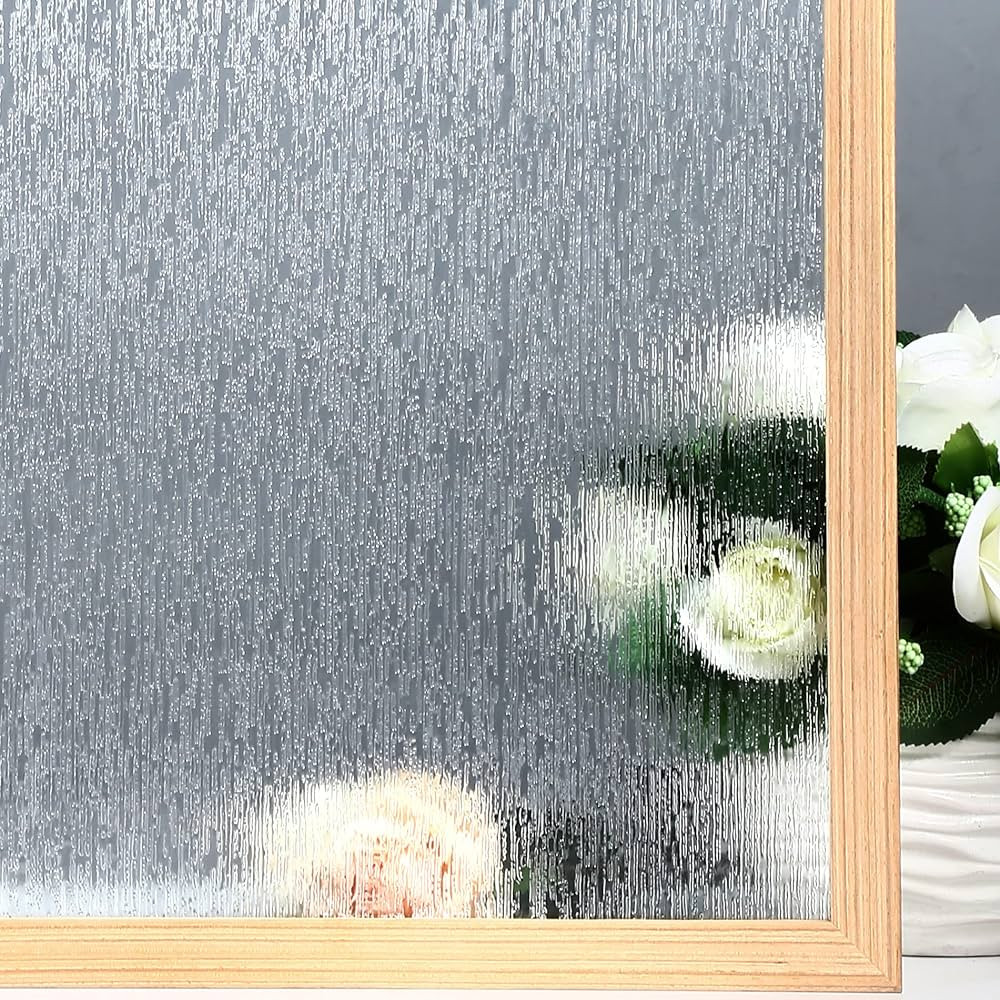 VELIMAX Rain Glass Window Film Privacy Static Window Clings Decorative Glass Sticker for Home Off... | Amazon (US)