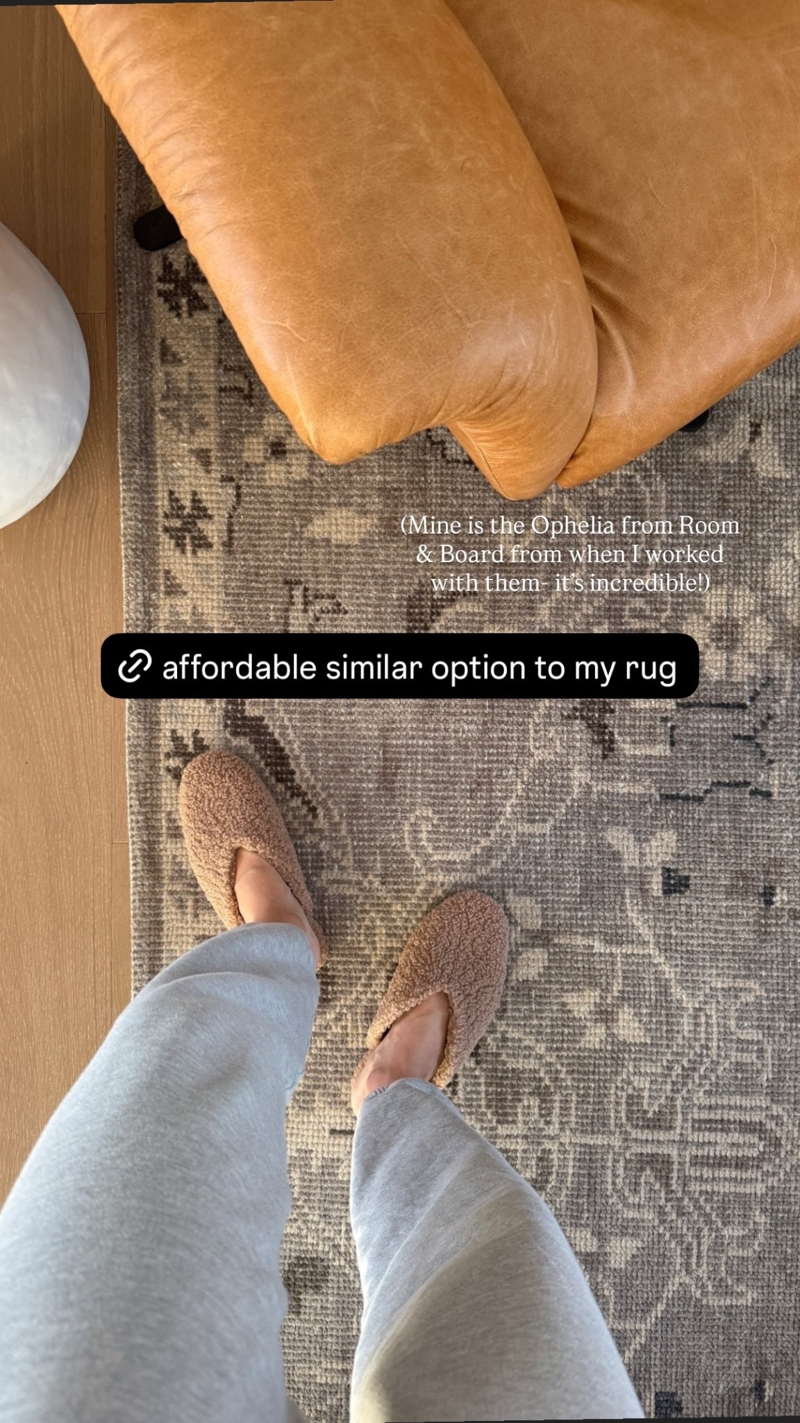 (Mine is the Ophelia from Room & Board from when I worked with them- it’s incredible!)