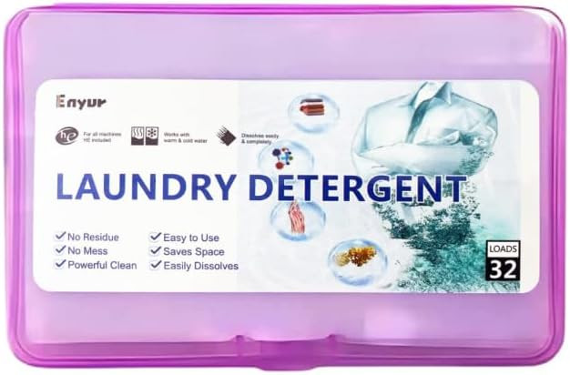 Ultra-Portable Laundry Sheets | 32 Loads, 5-Second Dissolve | TSA-Approved & Eco-Friendly | 2X St... | Amazon (US)
