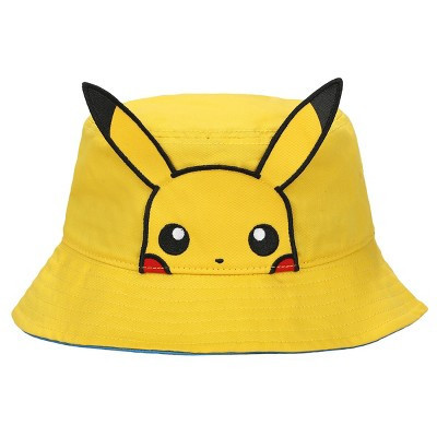 Pokemon Pikachu Big Face Unisex Adult Bucket Hat With 3D Plush | Target