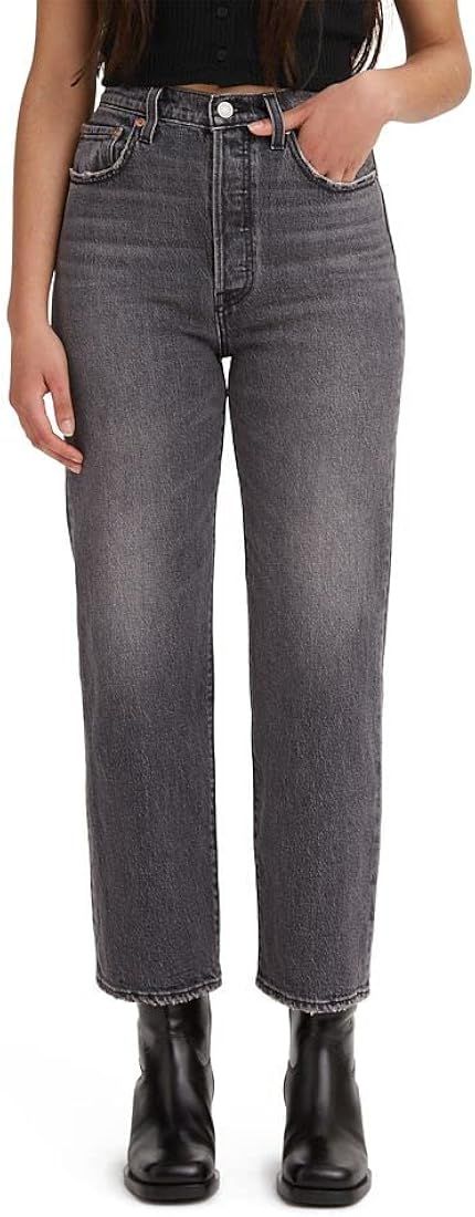 Levi's Women's Premium Ribcage Straight Ankle Jeans | Amazon (US)