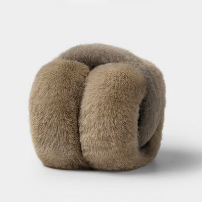 Anna-Kaci Women's Plush Faux Fur Ear Muffs with Padded Ear Cushions and Soft Wraparound Design - Brown | Target