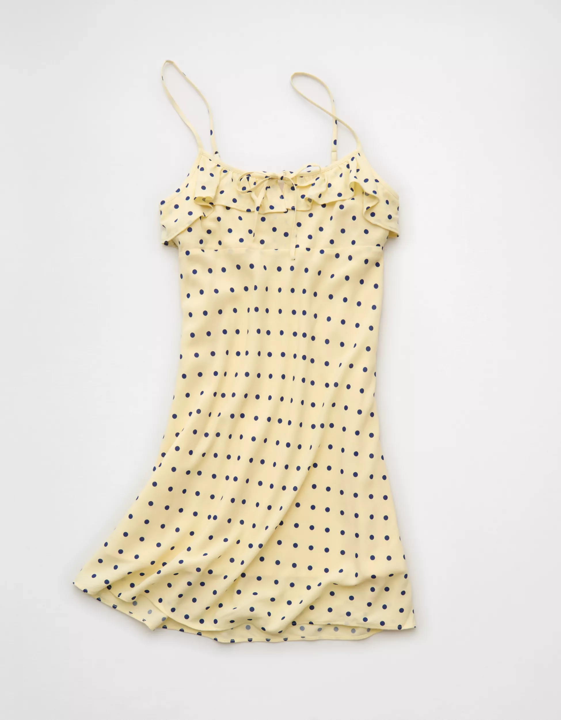 AE Tie-Front Slip Mini Dress | American Eagle Outfitters (US & CA)