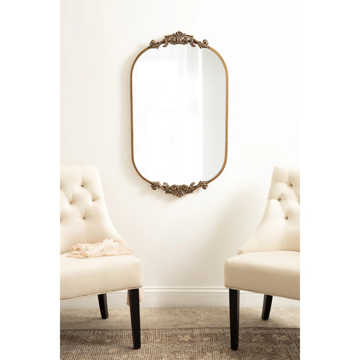 Metal Vintage Capsule Wall Mirror | Wayfair North America