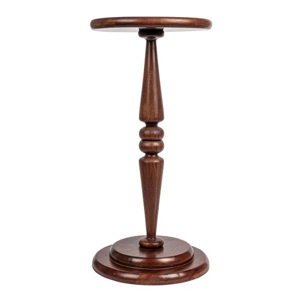 Berneil Solid Wood Pedestal End Table | Wayfair North America