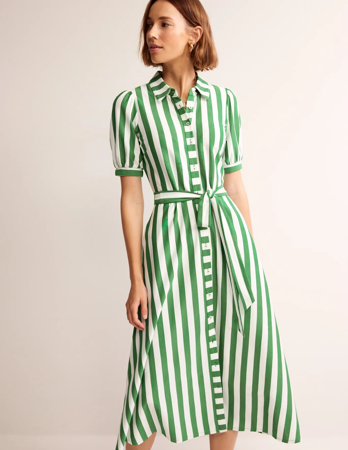 Green, Ivory Stripe | Boden (US)