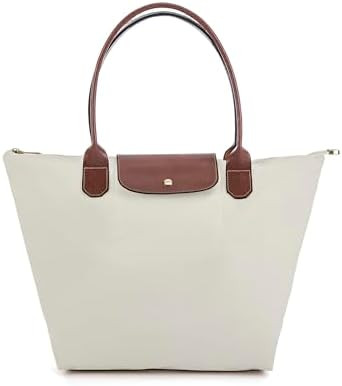 Tote Bag for Women Foldable Shoulder Bag Nylon Weekend Hobo Handbag | Amazon (US)