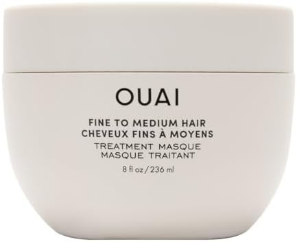 OUAI Fine to Medium Hair Treatment Mask - Lightweight Deep Conditioning Hair Mask with Shea Butte... | Amazon (US)