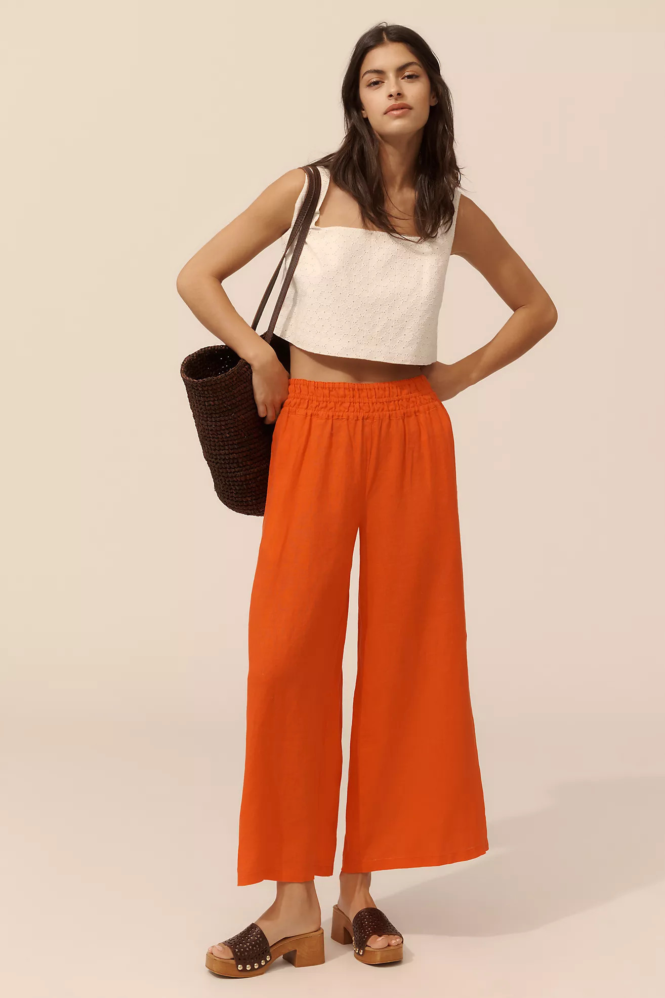 The Somerset Pull-On Pants: Linen Edition | Anthropologie (US)