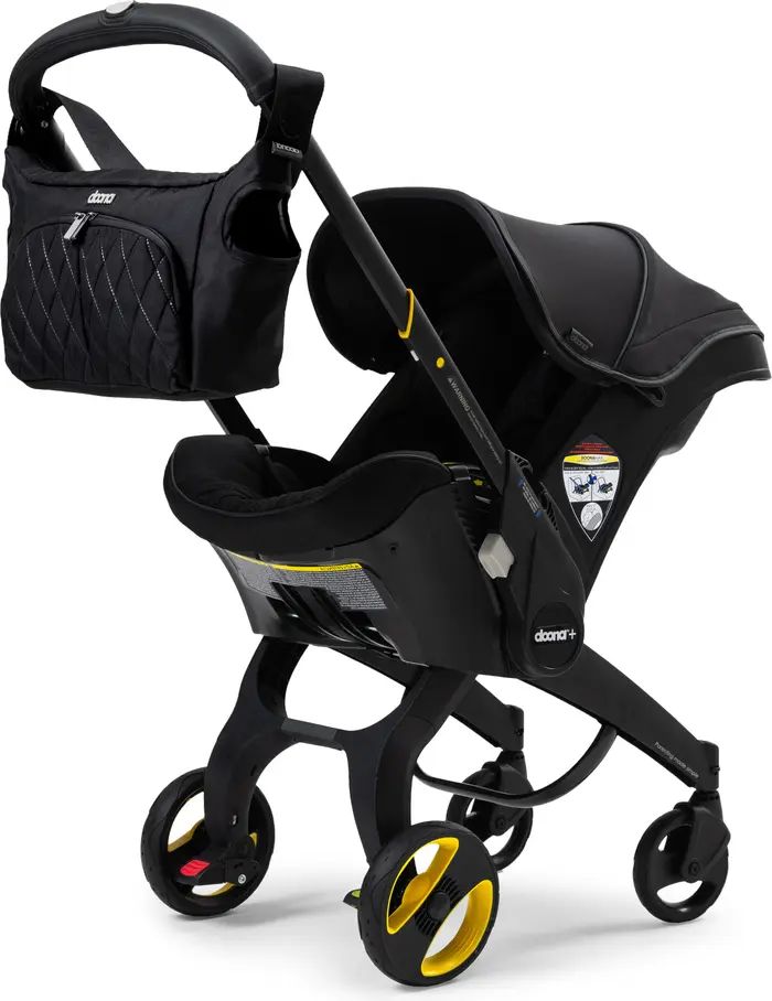 Convertible Infant Car Seat/Compact Stroller System with Base & Midnight Essentials Bag Set | Nordstrom