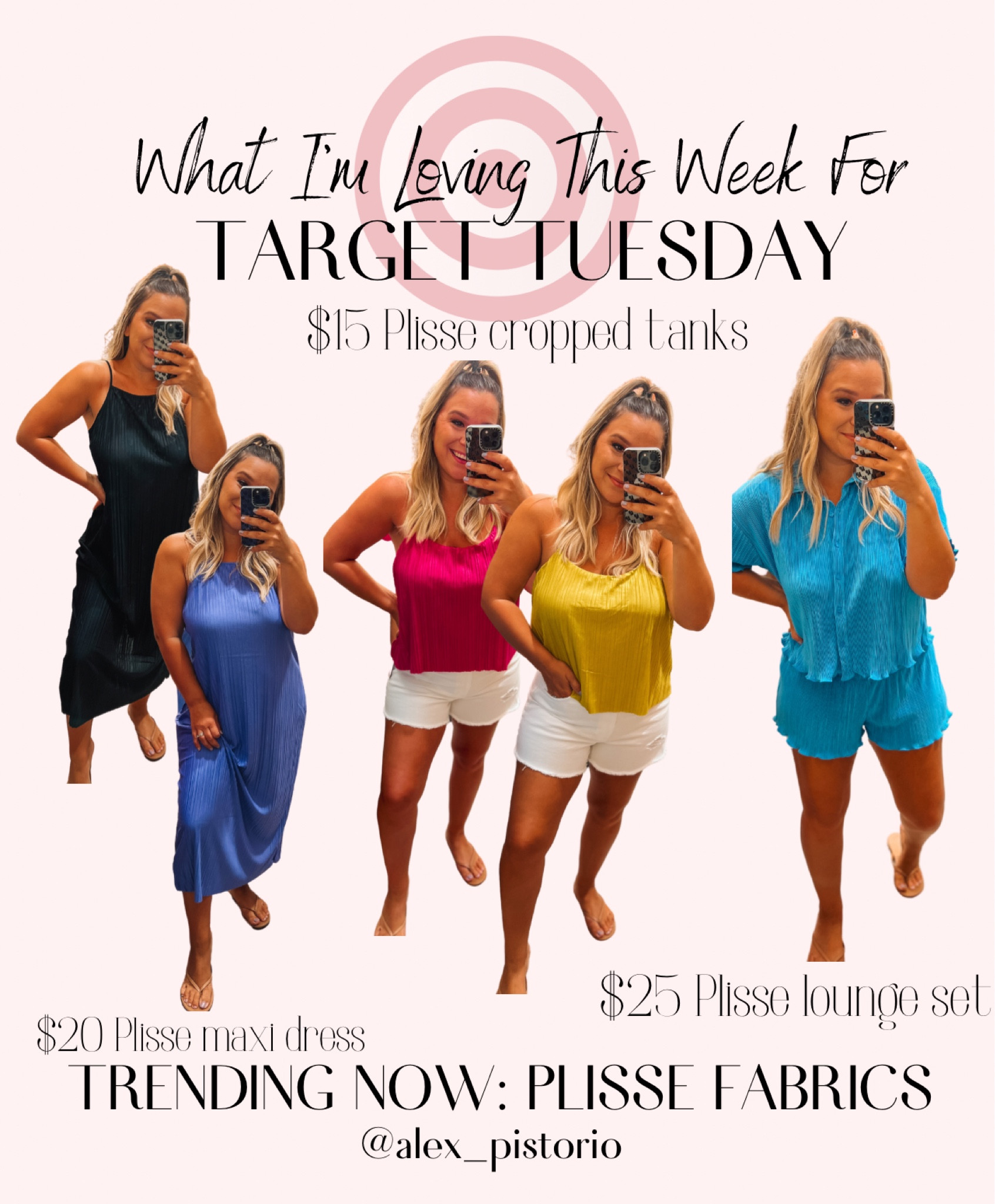 Trending now: PLISSE 

Loving all the Plisse options for summer from target!! And all of these are under $30! 



Target Tuesday 
Target style
Midsize fashion
Midsize style 
Target new arrivals
Target dresses


#LTKFind #LTKunder50 #LTKSeasonal