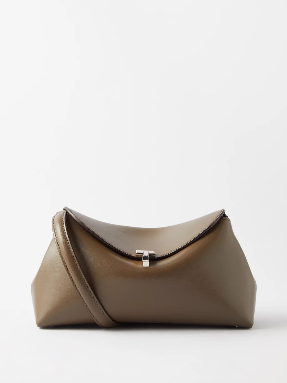 Grained-leather cross-body bag | Matches (UK)