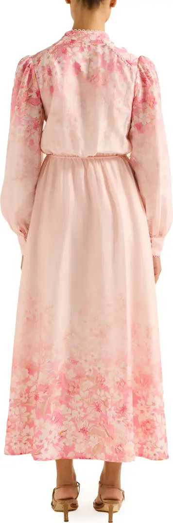 Ever New Courtney Placed Floral Long Sleeve Dress | Nordstrom | Nordstrom