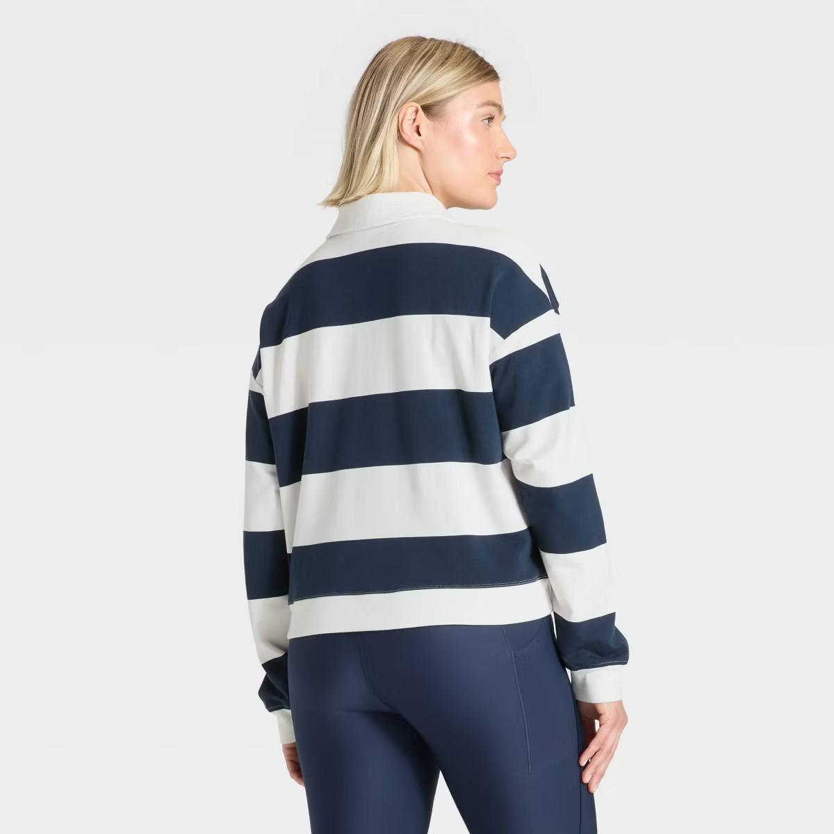 Women's Modal French Terry Polo Sweatshirt - All In Motion™ | Target