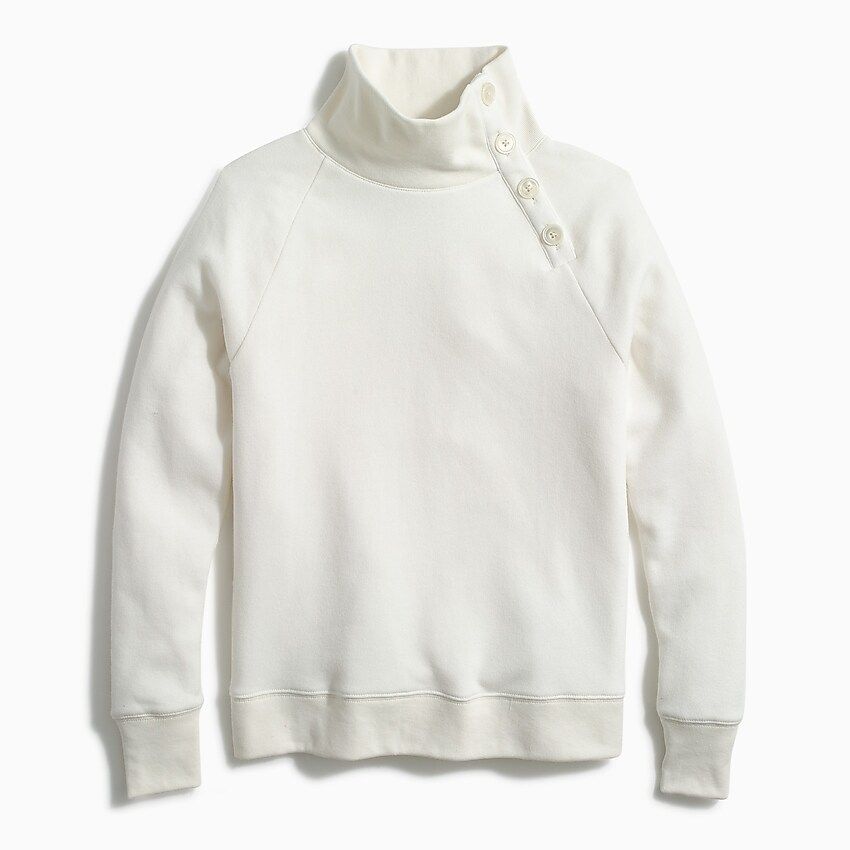 Button-collar pullover sweatshirt | J.Crew Factory