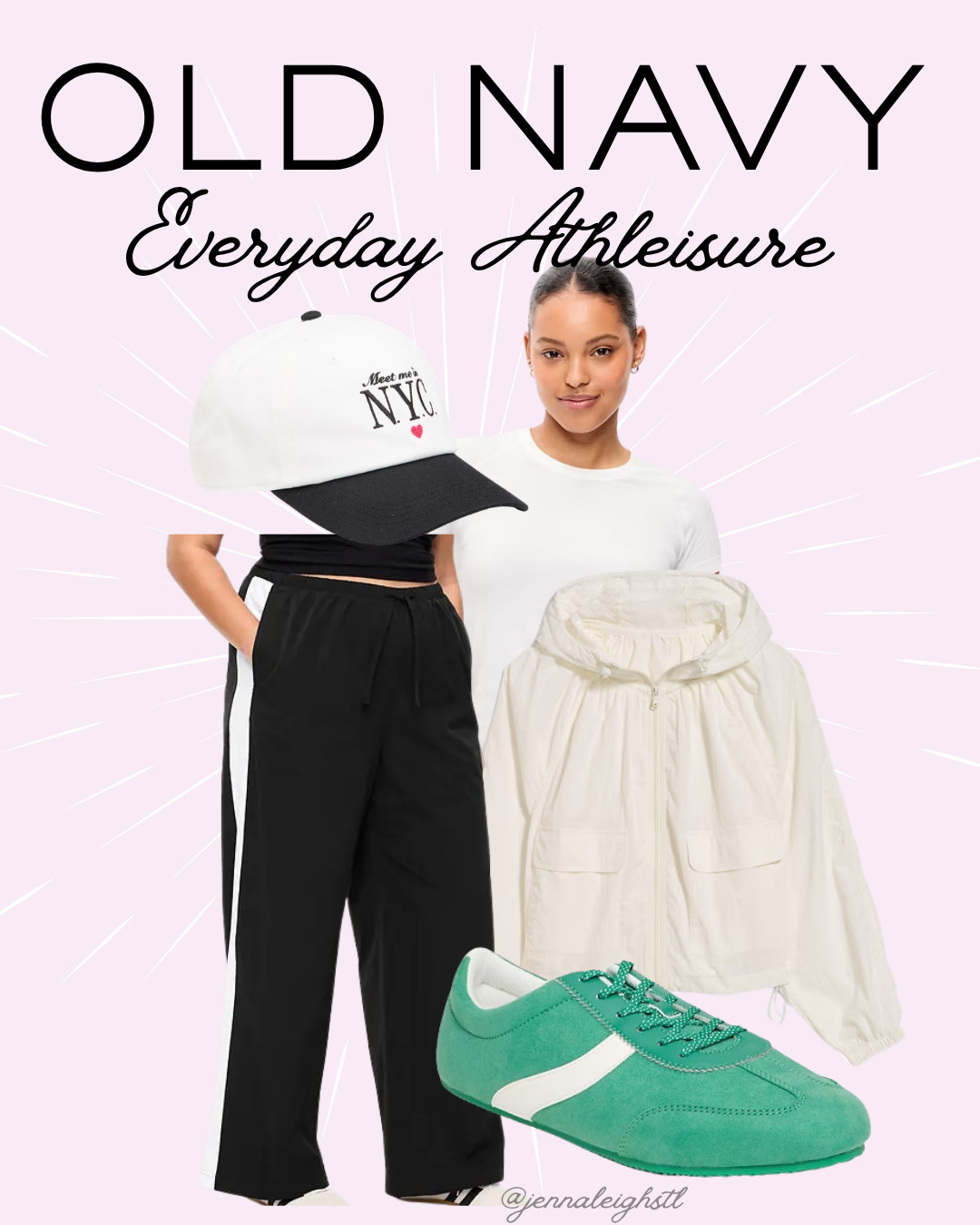 Everyday athleisure look from Old Navy and everything is on sale. The perfect comfortable and put together outfit for running errands or an easy casual day. 

 #LTKootd #LTKSaleAlert #LTKMidsize