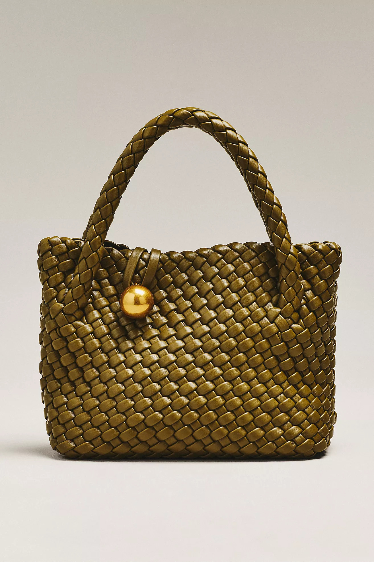 Faux Leather Woven Satchel | Anthropologie (US)