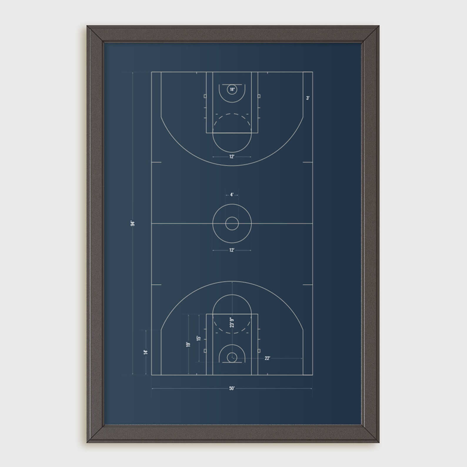 Basketball Court Kids Room Decor Man Cave Decor Game Room | Etsy | Etsy (US)