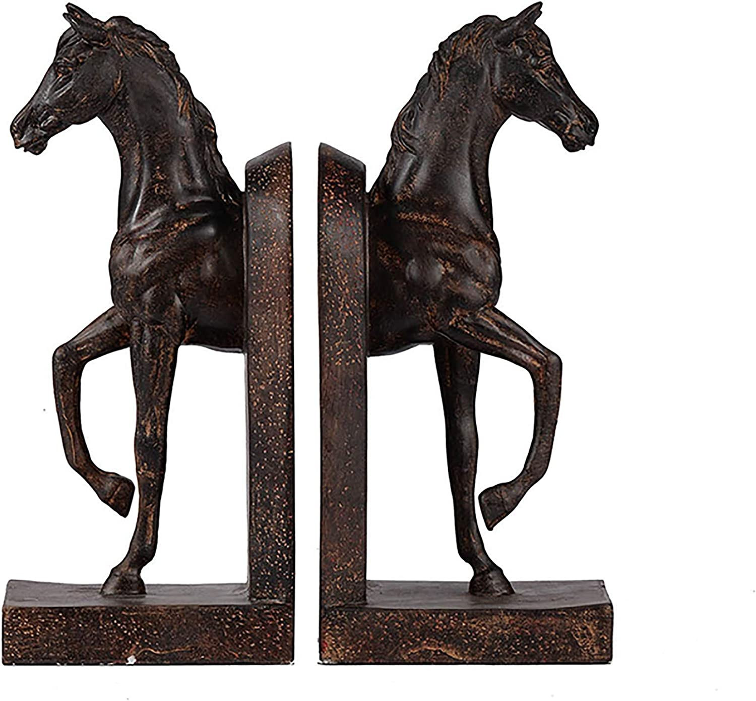 Amazon.com: A&B Home Decorative Display Set of 2 Trotting Horse Bookends Decoration Library Offic... | Amazon (US)