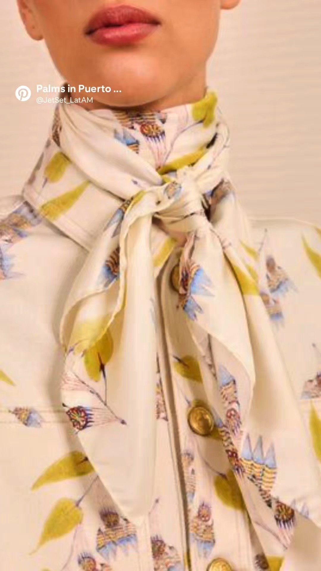 An accessory that feels like wearable art.
The Chiara Scarf – Inner Nature by Ulla Johnson is crafted from silk crepe de chine and features surreal botanical illustrations inspired by artist Anna Zemánková. Light, fluid, and painterly, it’s the kind of piece that instantly elevates simple knits, tailoring, or resort layers.

Tie it at the neck, weave it through your hair, or let it soften a handbag — this scarf adds intention and elegance without overwhelming the look. A timeless investment accessory for travel, city dressing, and quiet luxury wardrobes.

Featured in my Palms in Puerto Rico edit — this one feels especially special.
