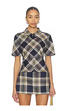 CHECKMATE SHORT SLEEVE TOP | Revolve Clothing (Global)